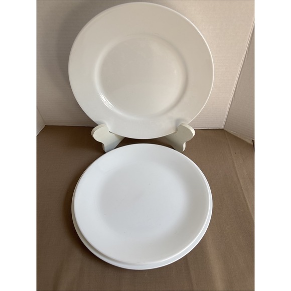 Corelle Other - Set of 4 CORELLE Winter Frost White 2 Dinner Plates 10.75" & 2 Luncheon 10.25"
